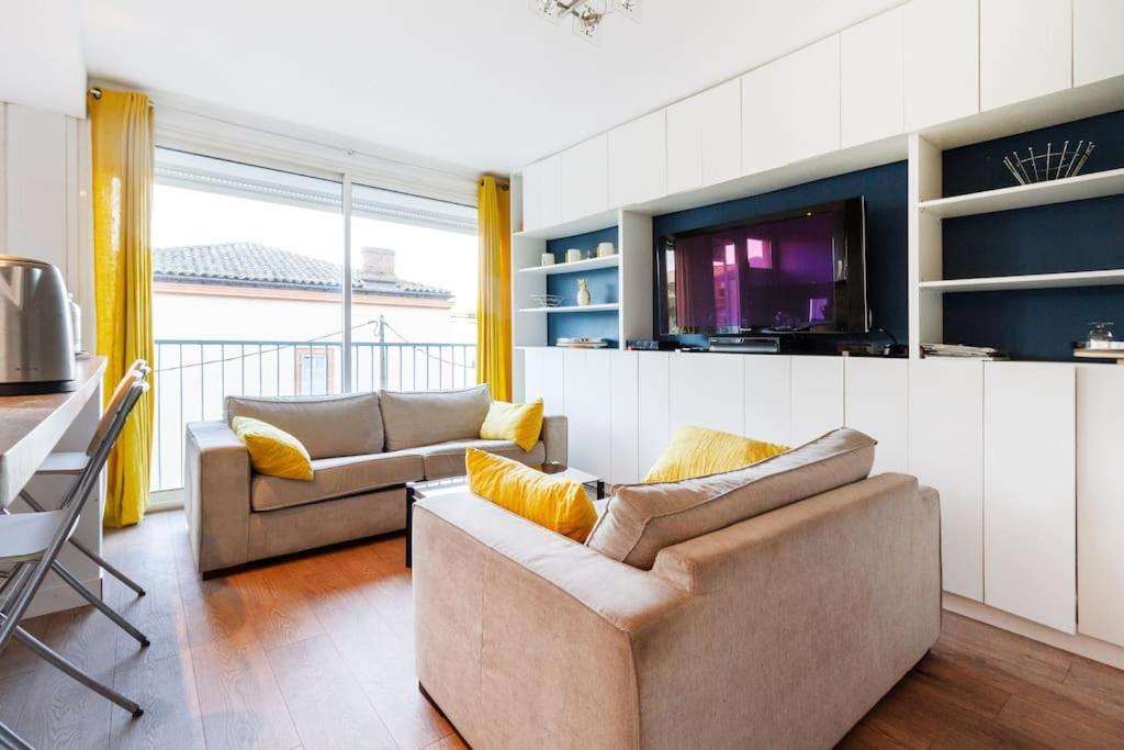 Double Appartement, Saint Michel, Parking, Wifi Toulouse Buitenkant foto