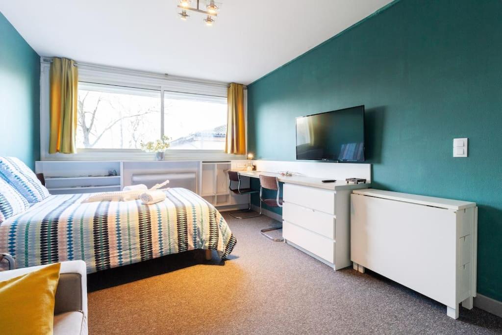 Double Appartement, Saint Michel, Parking, Wifi Toulouse Buitenkant foto